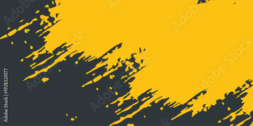 Minimal Abstract Yellow Frame Grunge Sport Design In Dark Background. modern design illustration eps10