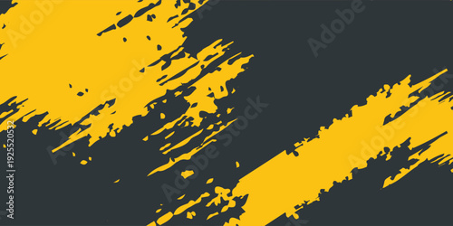 Minimal Abstract Yellow Frame Grunge Sport Design In Dark Background. modern design illustration eps10