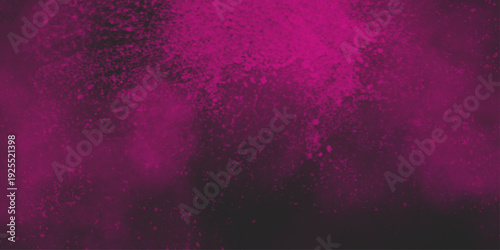 Explosion of pink dust on black background. Freeze motion of pink powder splash. hand painted on canvas in different colors and textures .
