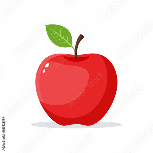red apple vector illustration