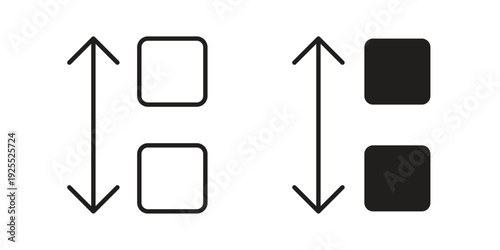 Apps sort icon vector isolated on white background. Simple icon set.