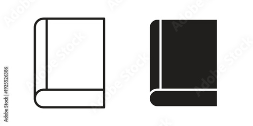 Book bookmark icon vector isolated on white background. Simple icon set.