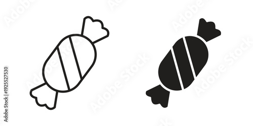 Candy icon vector isolated on white background. Simple icon set.