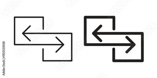 Data transfer icon vector isolated on white background. Simple icon set.