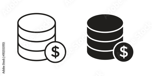 Earning icon vector isolated on white background. Simple icon set.