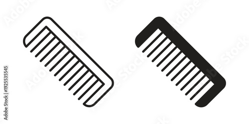 Hair brush icon vector isolated on white background. Simple icon set.