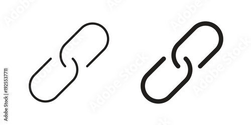 Link icon vector isolated on white background. Simple icon set.