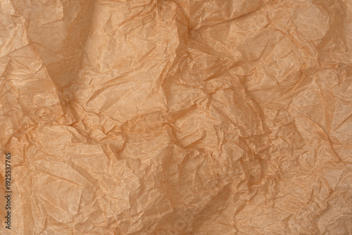 Crumpled paper as background. Top view.