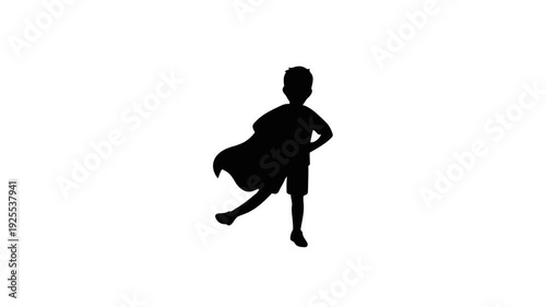 Child Pretending to Be a Hero