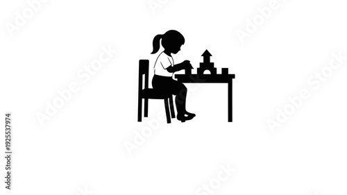 Video Child Playing on a Table