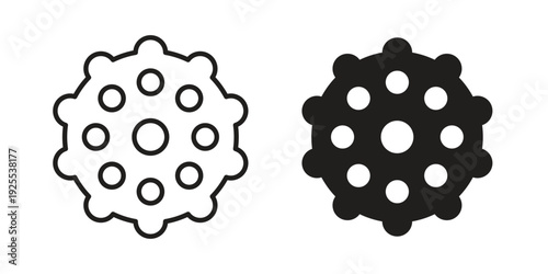 Massage ball icon vector isolated on white background. Simple icon set.