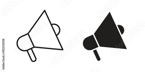 Megaphone icon vector isolated on white background. Simple icon set.