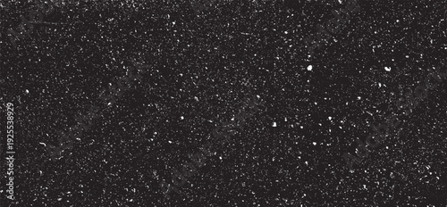 Abstract vector noise. Small particles of debris and dust. Distressed uneven background. Grunge texture overlay with fine grains isolated on white background. Vector illustration. EPS10.