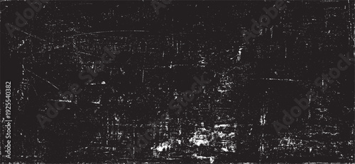 Scratched Grunge Urban Background Texture Vector. Dust Overlay Distress Grainy Grungy Effect. Distressed Backdrop Vector Illustration. Isolated Black on White Background. EPS 10.