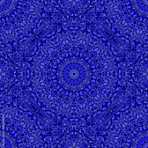 Geometrical oriental seamless garden mandala pattern background design