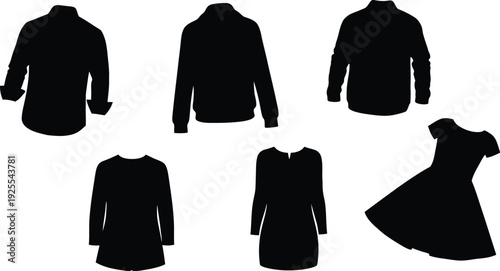 Business professionals and commuters silhouette against a city skyline, black vector illustration of people in the metropolitan area.