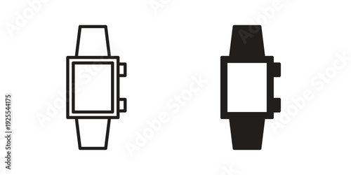 Smartwatch icon vector isolated on white background. Simple icon set.