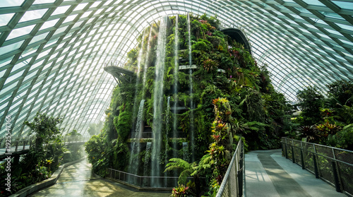 Wallpaper Mural glass-roofed urban jungle project, an idea for a city park for relaxation and recovery from the stress of urban life Torontodigital.ca