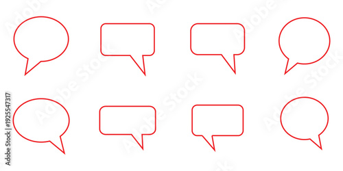 Speech bubbles. Doodles set eps10