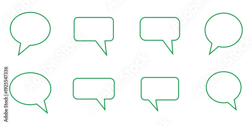 Speech bubbles. Doodles set eps10