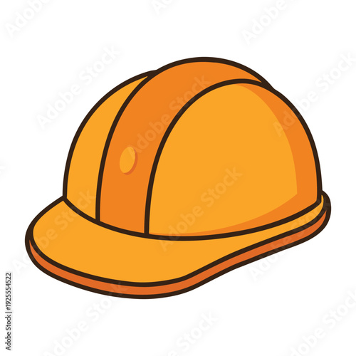 A durable hard hat protects the head on construction sites, shielding against impacts, falling debris, and hazards while ensuring safety and comfort for workers.
