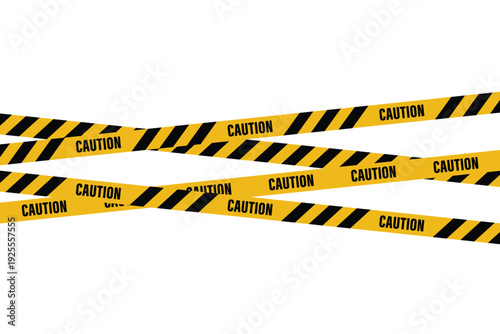 Caution Warning Tape Barrier Strip Vector Illustration for Safety Security Danger caution warning tape barrier strip