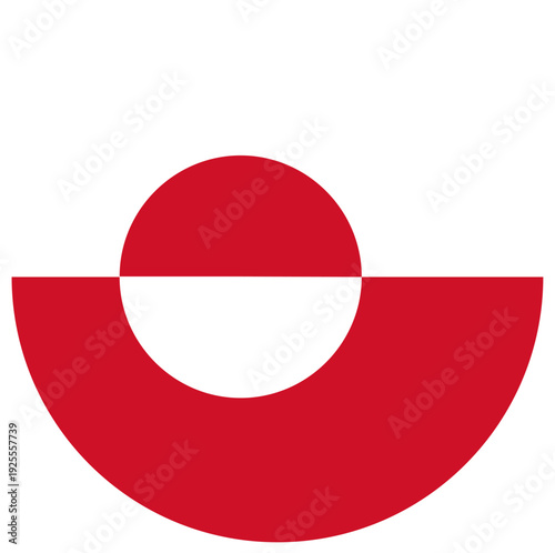 button Greenland flag icon vector illustration 
