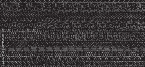 Grid spotted pattern. Abstract grunge halftone lined texture. Distressed uneven grunge fabric background. Abstract vector illustration.  Isolated on white. 