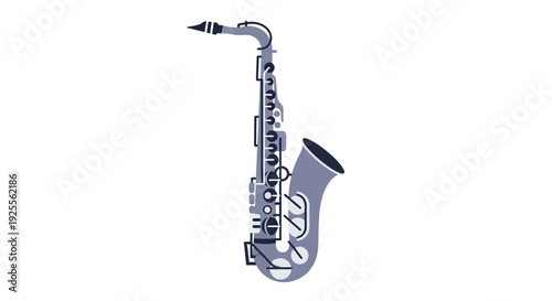 Alto Saxophone Musical Instrument Silver Finish.