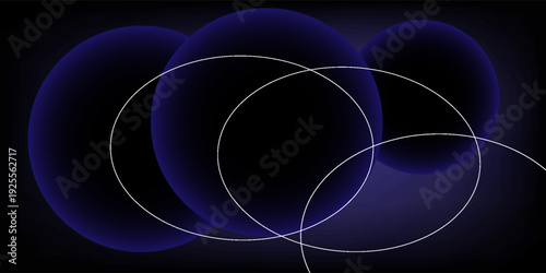 Luxury dark blue navy background with gold circle and shadow. Modern textured dark blue background
