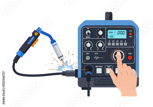 Soldering Iron Station with Hand Adjusting.