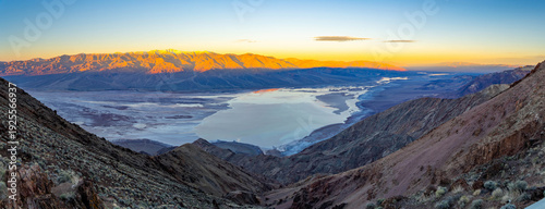 Dante View Aerial Sunrise Panorama Death Valley
