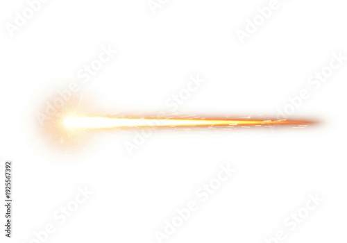 Blurred Golden Stick with Bright End.