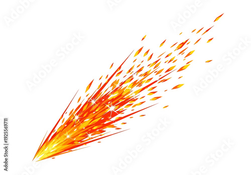 Vibrant Firework Explosion in Motion.