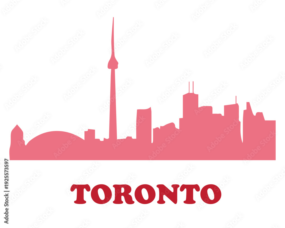 Obraz premium Toronto Urban Silhouette