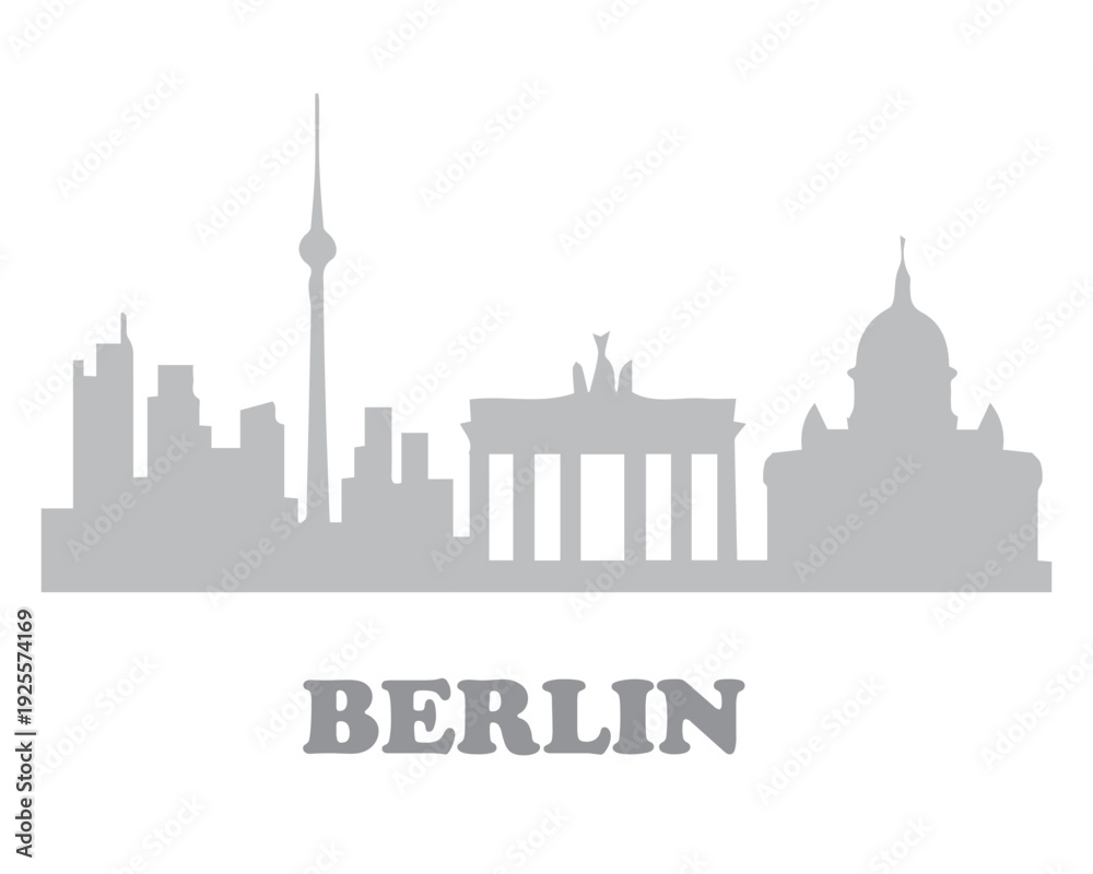 Naklejka premium German Capital City Skyline