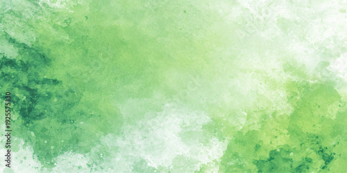 Green Watercolor Splendor: An abstract watercolor creation, showcasing a blend of green hues to evoke feelings of nature, freshness, and serenity. A versatile background for any artistic project.