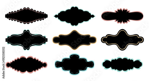 A stylized tropical palm tree with lush fronds and a textured trunk perfect for designs on transparent background silhouette