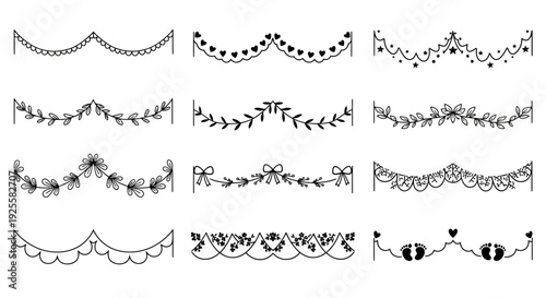 A vibrant tropical leaf with detailed veins and a flowing stem presented as a striking silhouette on transparent background