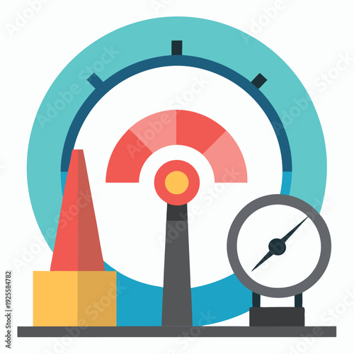 A reactor pressure gauge symbolizing monitoring 