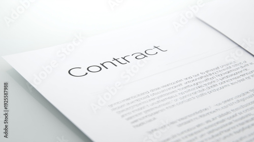 Contract document with visible label text with_label