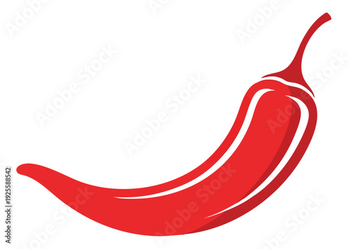 A vibrant red chili pepper icon.