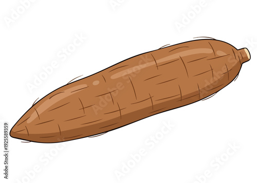 A cartoon illustration of a cigar on a white background.