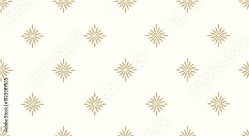 Pattern of simple, symmetrical golden diamond shapes evenly distributed on a light beige background, creating a sense of elegance and harmony.