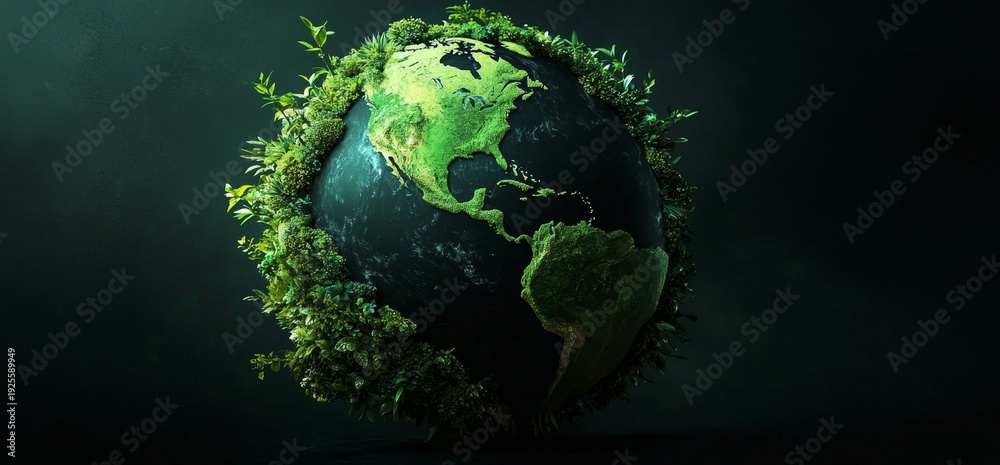 Fototapeta premium Celebrate Earth Day with this striking visual representation of environmental protection.