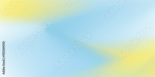 Abstract blurred gradient mesh background in blue and yellow colors