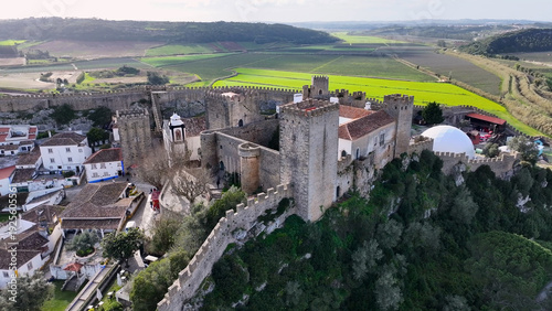 Fotografie Obidos Castle In Obidos Leiria Portugal