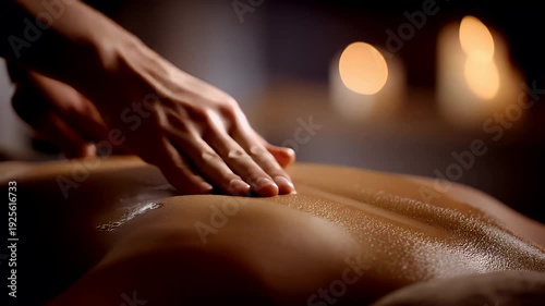 Wallpaper Mural Therapy stress release treatment, health lifestyle. In this image we can see a person receiving massage. Also there are candles. Torontodigital.ca