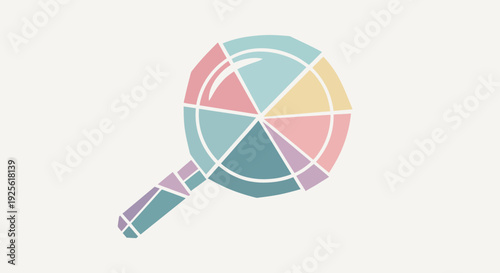 Colorful Ping Pong Paddle and Ball.