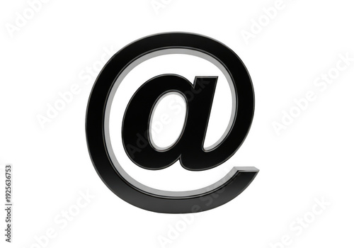 Wallpaper Mural Email symbol with black and white color isolated on transparent background Torontodigital.ca